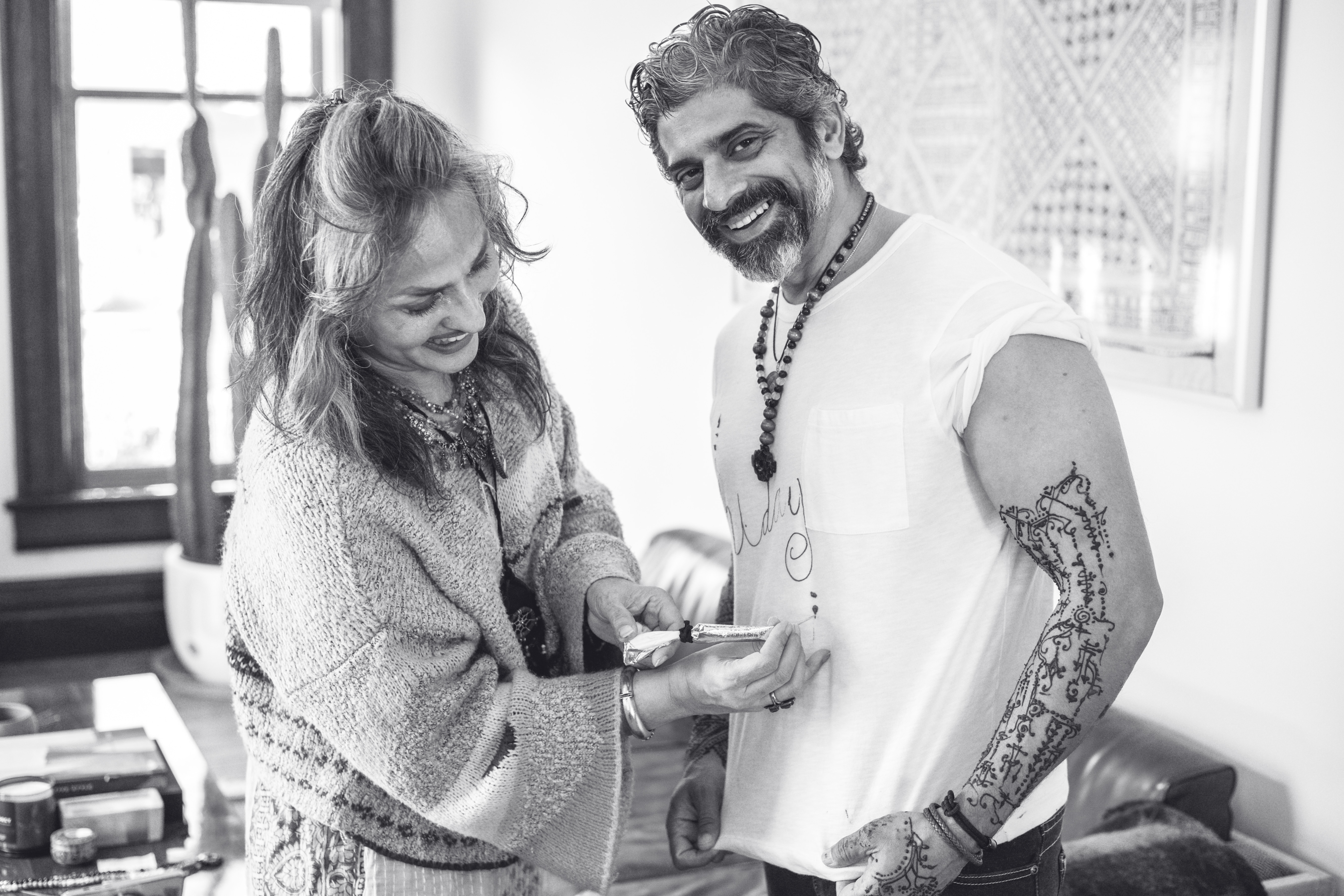 Uday with henna